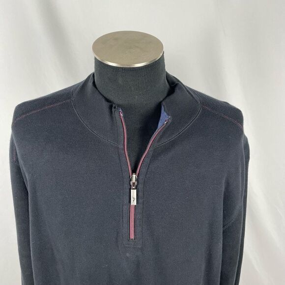 Tommy Bahama Reversible 100% Cotton Knit Sweater - Mens XL - Picture 8 of 13